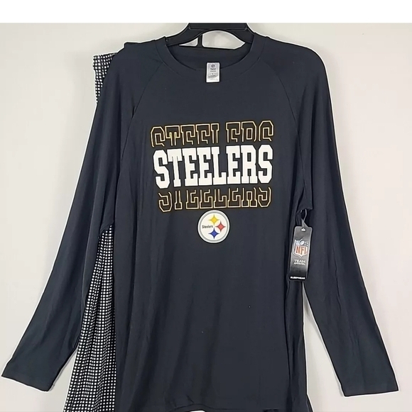 NEW NFL Pittsburgh Steelers Men's 2 Piece SOFT Pajama Set Sz XL NWT - Picture 2 of 6